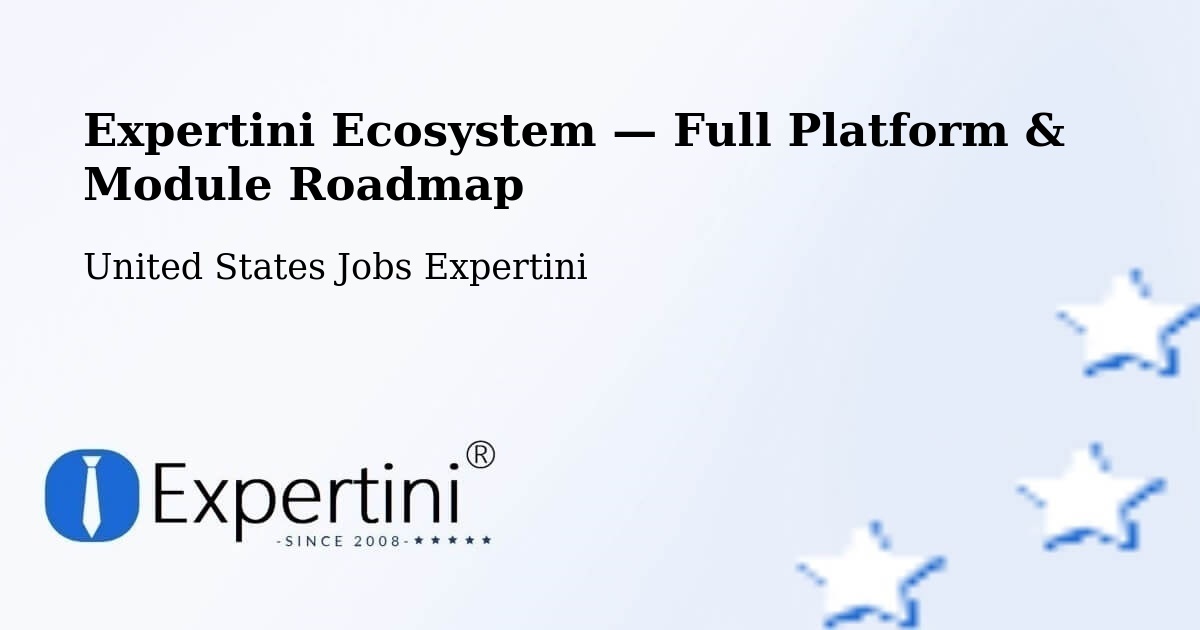 Expertini Ecosystem — Full Platform & Module Roadmap – Des Plaines
